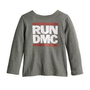 RUN DMC Baby Boys Long Sleeve Shirt Gray Size 12 Months NWT